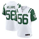 Zennovawear Men's New York Jets Quincy Williams White Alternate Game Jersey