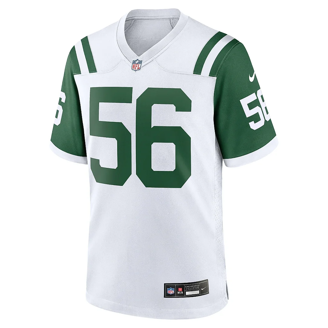Zennovawear Men's New York Jets Quincy Williams White Classic Alternate Player Game Jersey