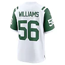 Zennovawear Men's New York Jets Quincy Williams White Classic Alternate Player Game Jersey