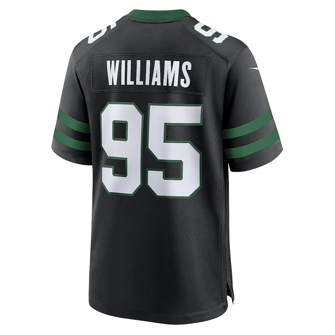 Zennovawear Men's New York Jets Quinnen Williams Legacy Black Alternate Game Jersey