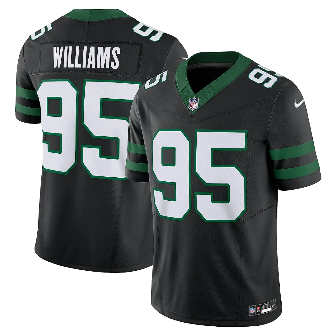 Zennovawear Men's New York Jets Quinnen Williams Legacy Black Alternate Vapor F.U.S.E. Limited Jersey