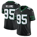 Zennovawear Men's New York Jets Quinnen Williams Legacy Black Alternate Vapor F.U.S.E. Limited Jersey