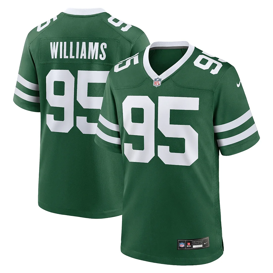 Zennovawear Men's New York Jets Quinnen Williams Legacy Green Game Jersey