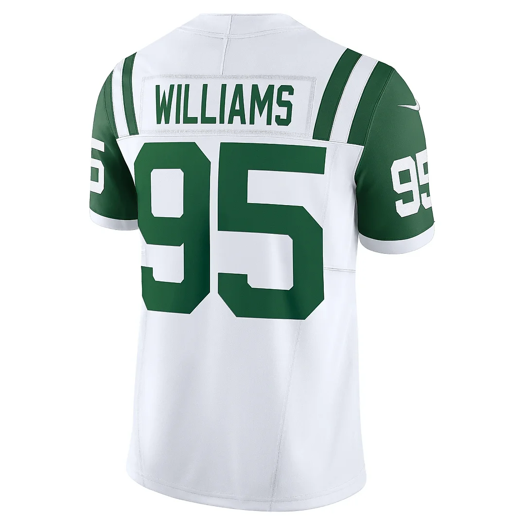 Zennovawear Men's New York Jets Quinnen Williams White Classic Alternate Vapor F.U.S.E. Limited Jersey