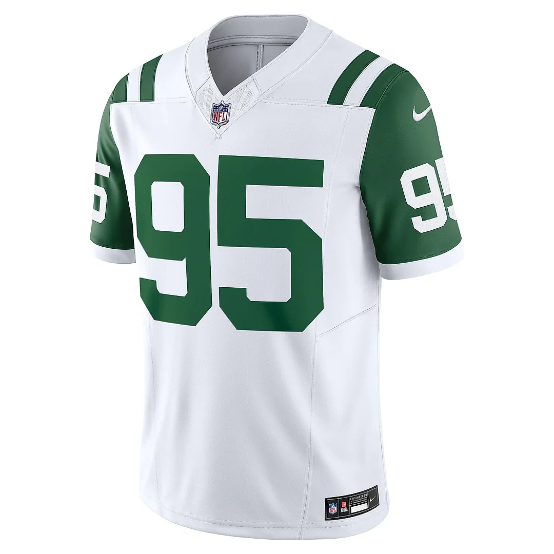 Zennovawear Men's New York Jets Quinnen Williams White Classic Alternate Vapor F.U.S.E. Limited Jersey