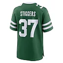 Zennovawear Men's New York Jets Qwan'tez Stiggers Legacy Green Team Game Jersey