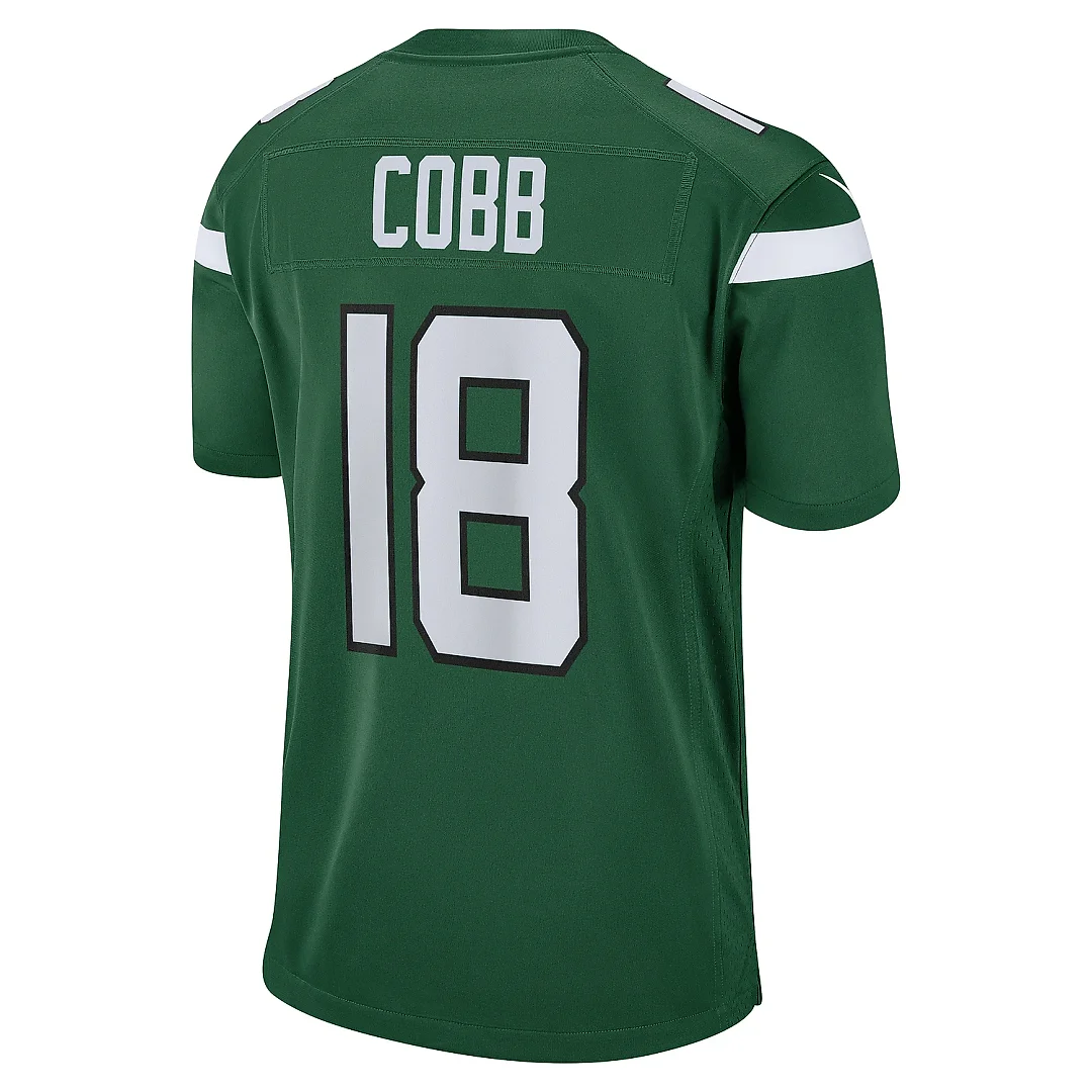 Zennovawear Men's New York Jets Randall Cobb Gotham Green Game Jersey