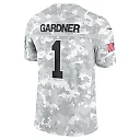 Zennovawear Men's New York Jets Sauce Gardner Arctic Camo 2024 Salute to Service Limited Jersey