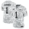 Zennovawear Men's New York Jets Sauce Gardner Arctic Camo 2024 Salute to Service Limited Jersey