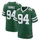 Zennovawear Men's New York Jets Solomon Thomas Legacy Green Team Game Jersey