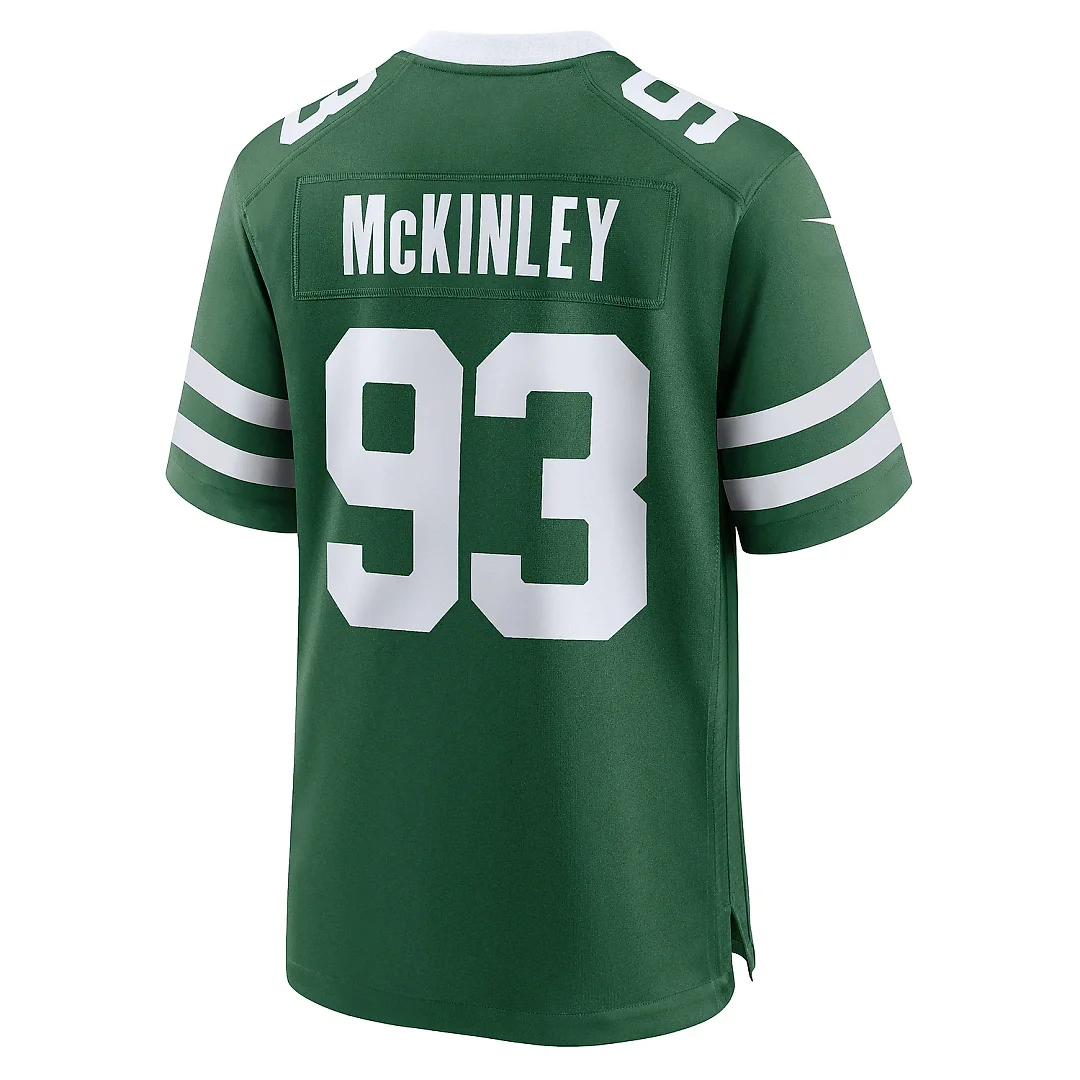 Zennovawear Men's New York Jets Takk McKinley Legacy Green Team Game Jersey