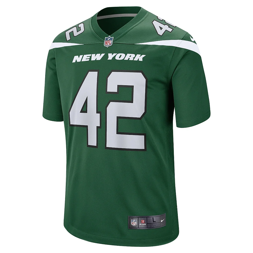 Zennovawear Men's New York Jets Thomas Hennessy Gotham Green Game Jersey