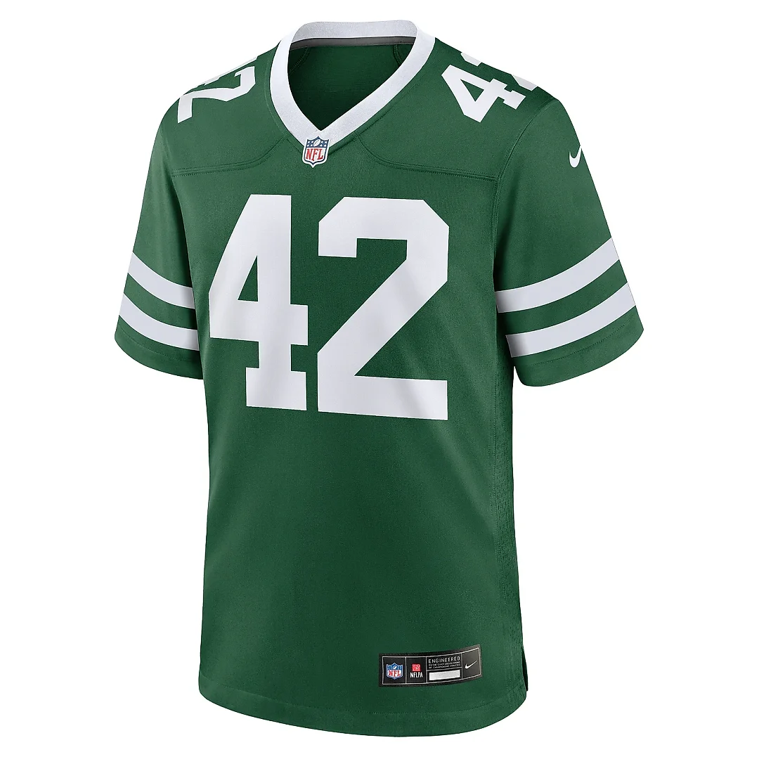 Zennovawear Men's New York Jets Thomas Hennessy Legacy Green Team Game Jersey