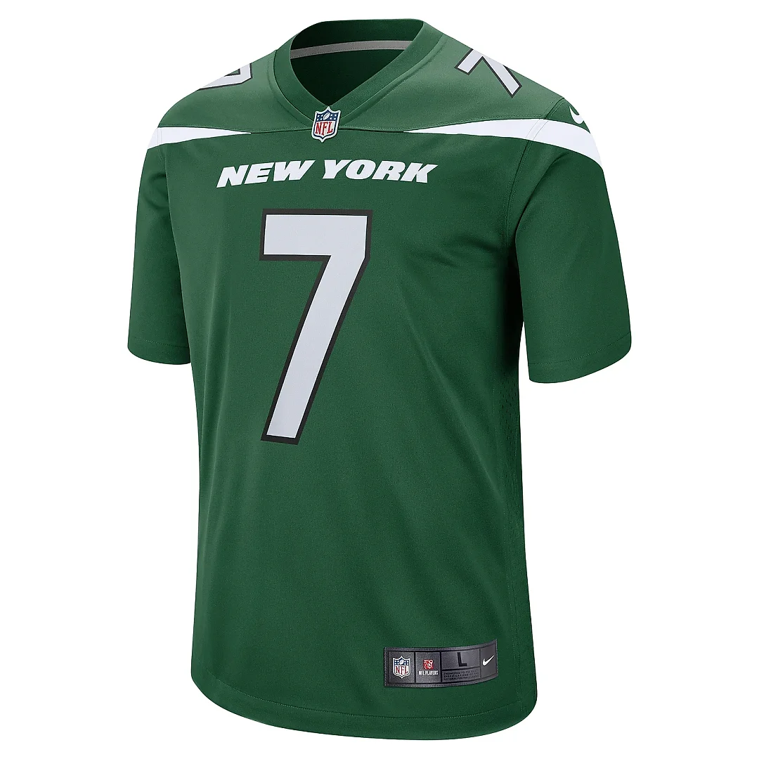 Zennovawear Men's New York Jets Tim Boyle Gotham Green Game Jersey