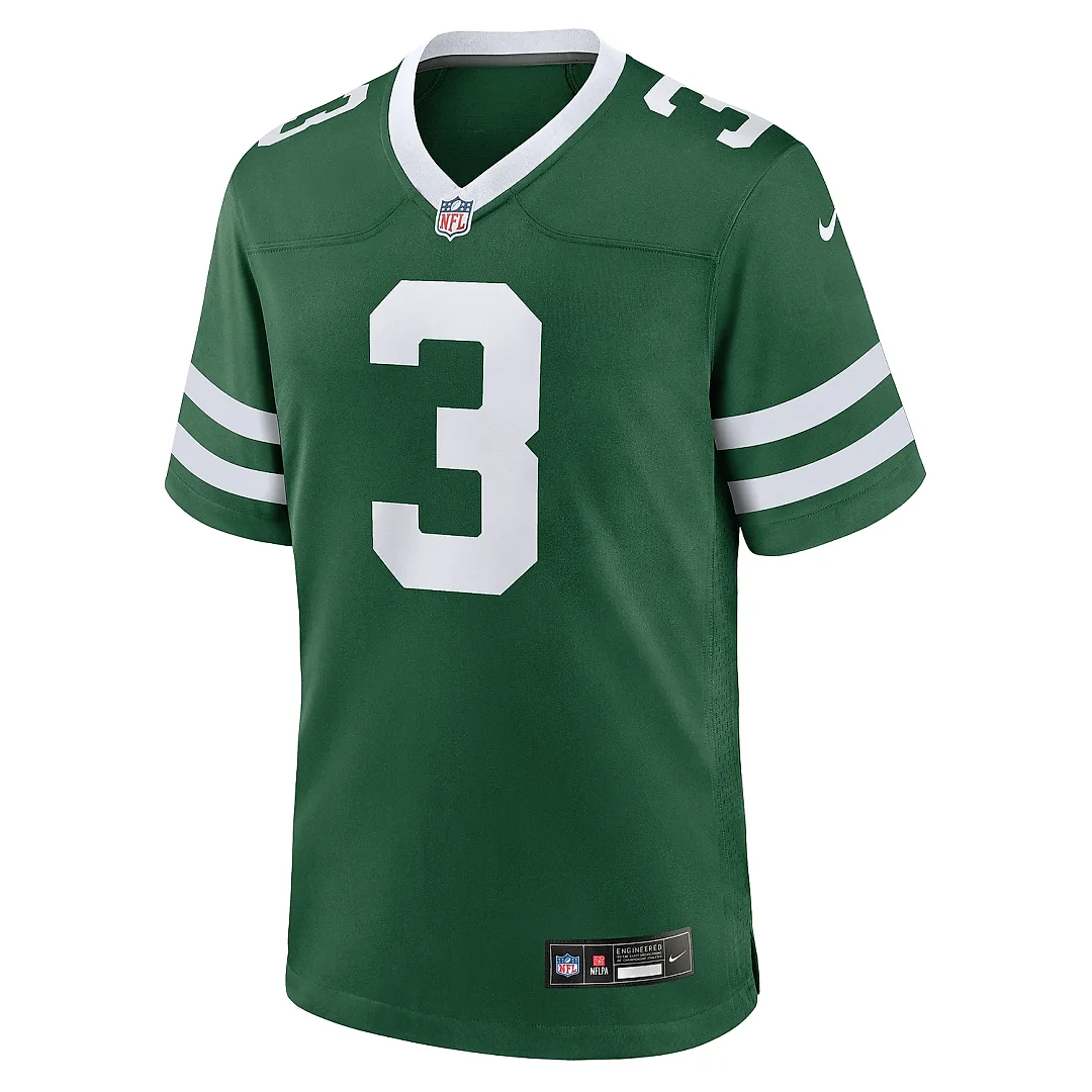 Zennovawear Men's New York Jets Travis Legacy Green Team Game Jersey