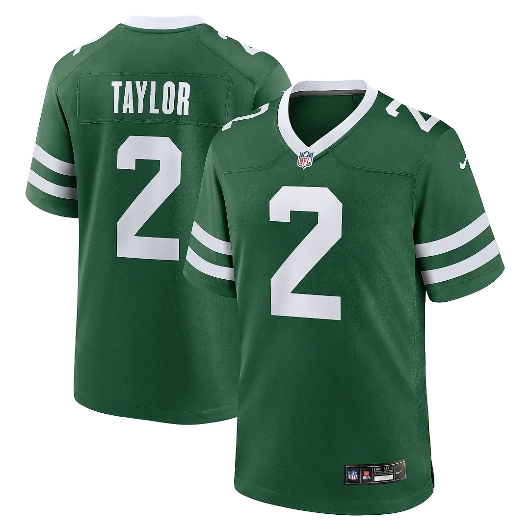 Zennovawear Men's New York Jets Tyrod Taylor Legacy Green Team Game Jersey