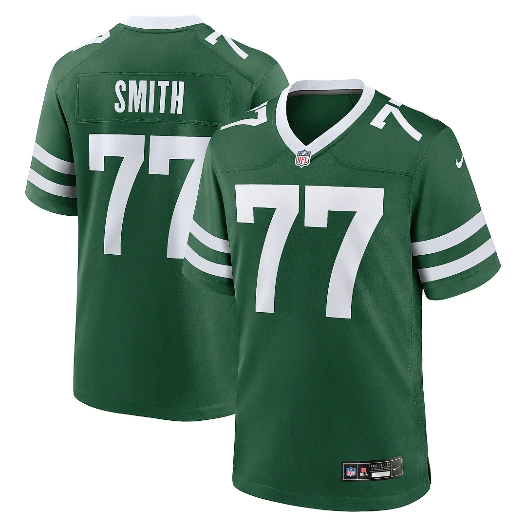 Zennovawear Men's New York Jets Tyron Smith Legacy Green Game Jersey