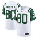 Zennovawear Men's New York Jets Wayne Chrebet White Classic Alternate Retired Player Game Jersey