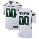 Zennovawear Men's New York Jets White Custom Game Jersey