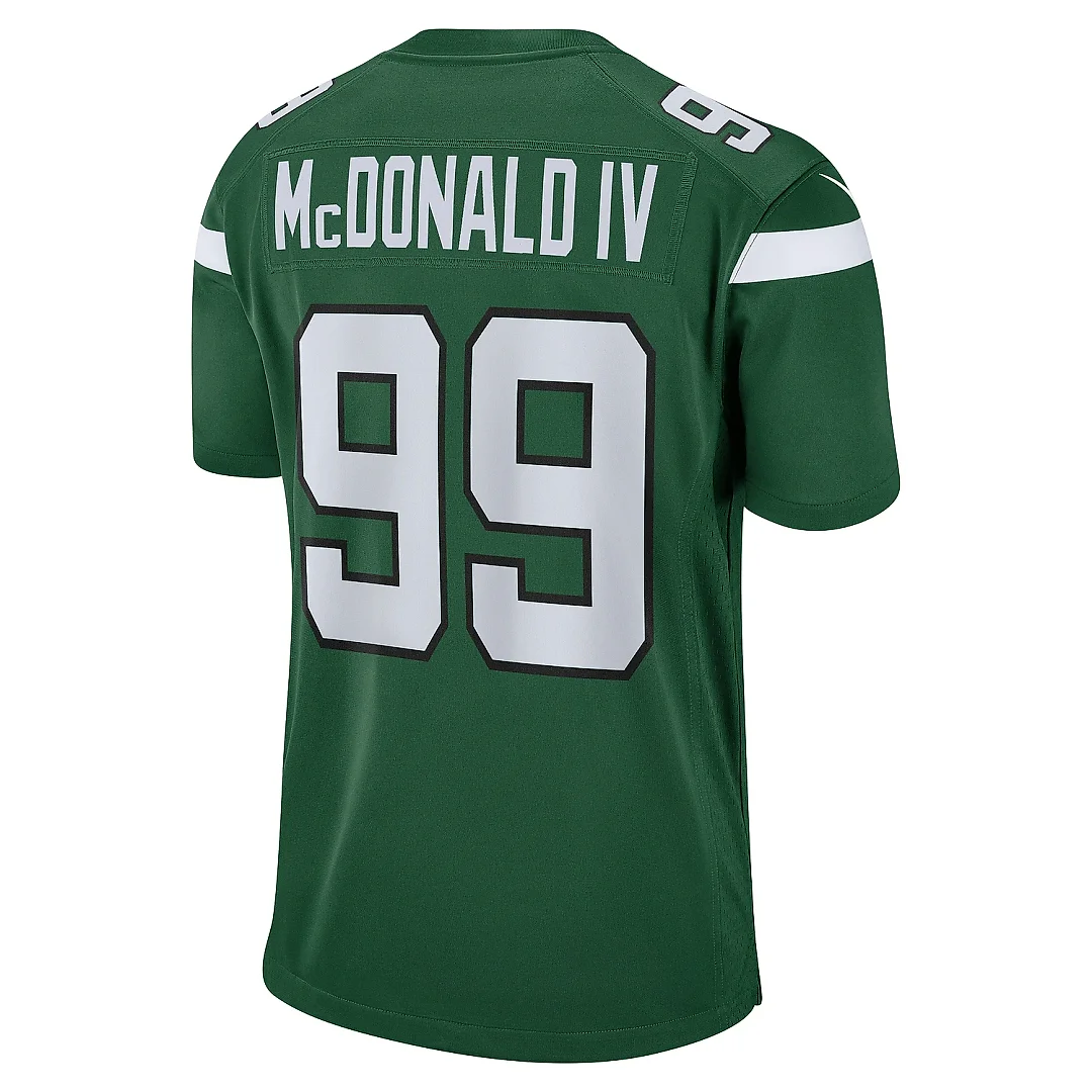 Zennovawear Men's New York Jets Will McDonald IV Gotham Green Game Jersey