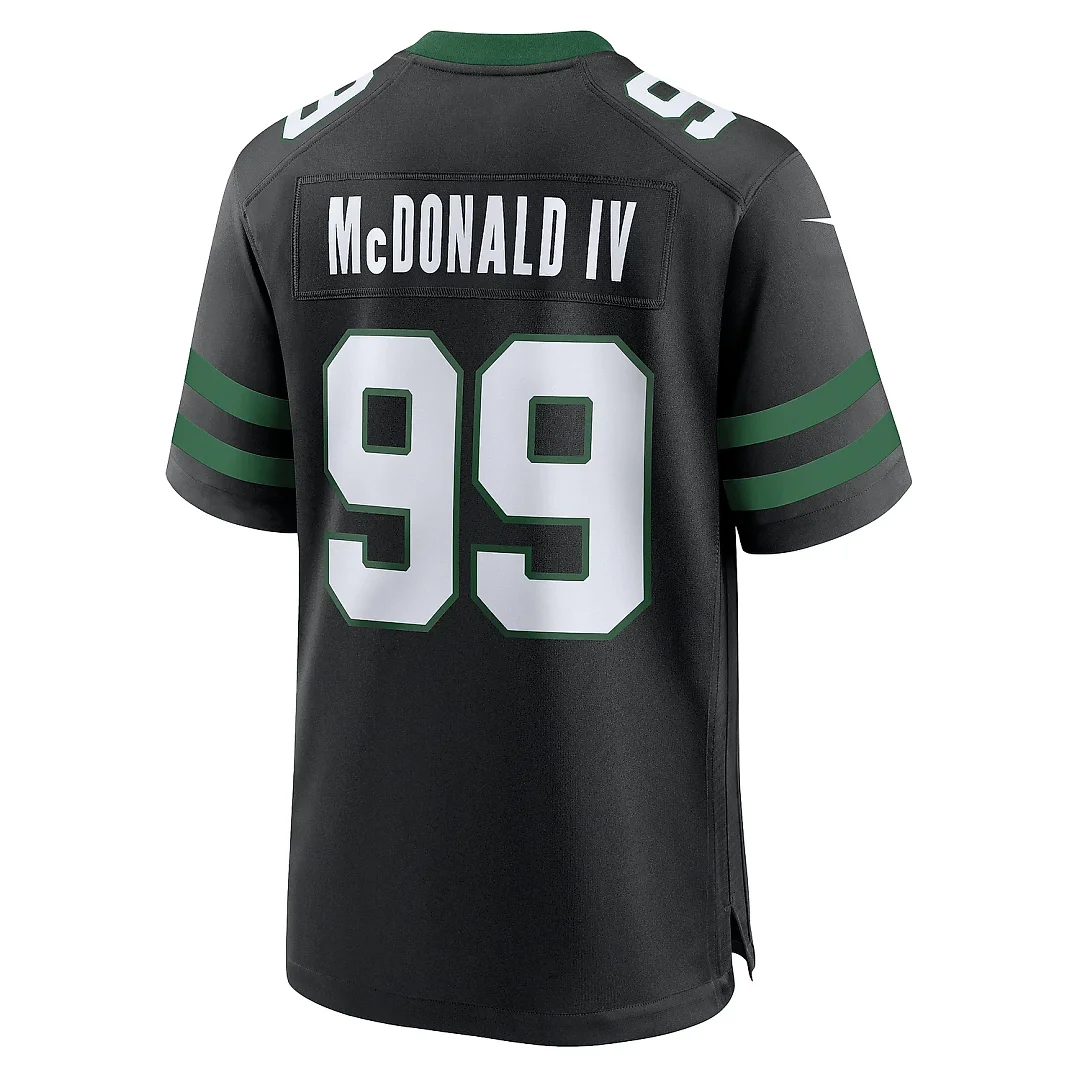Zennovawear Men's New York Jets Will McDonald IV Legacy Black Alternate Game Jersey