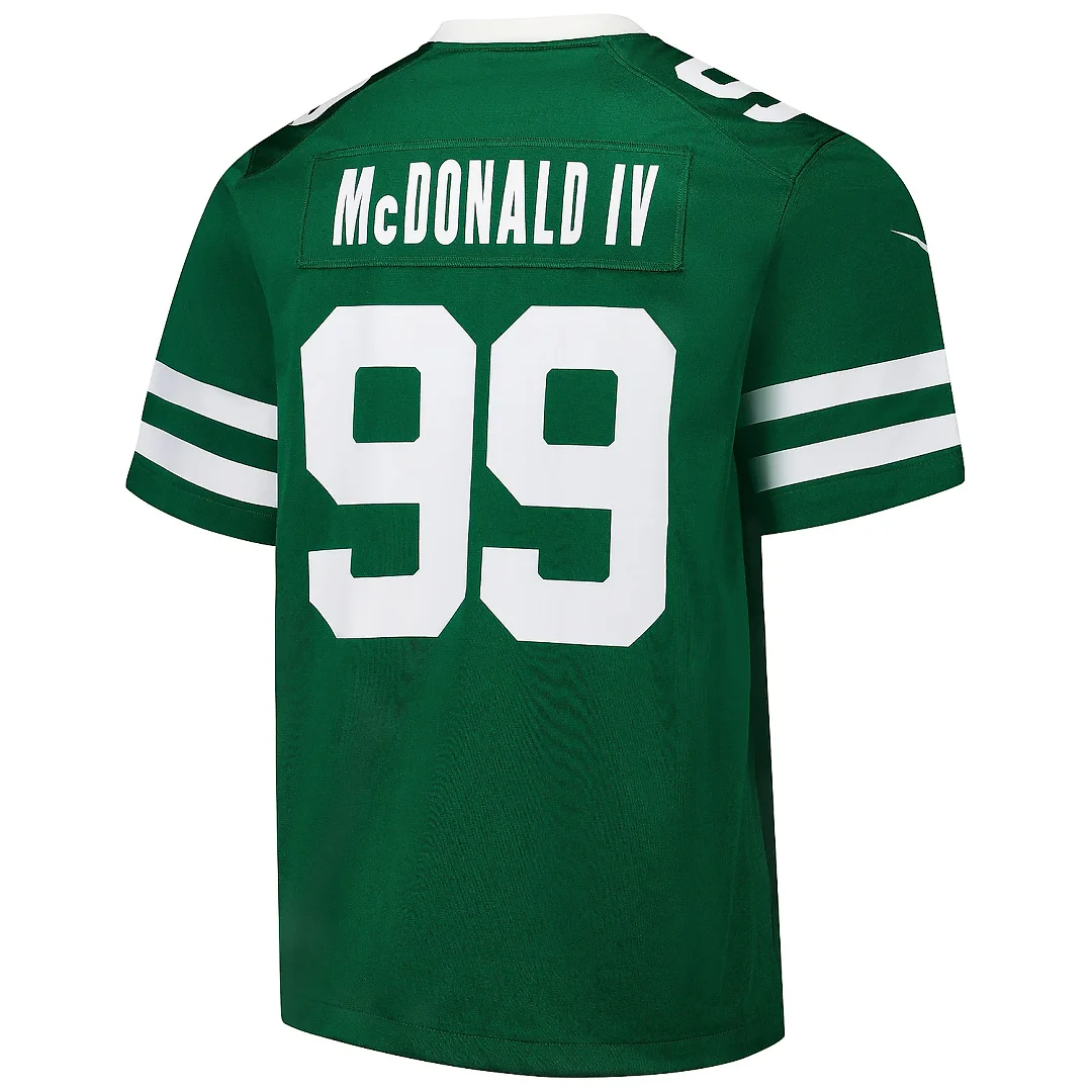 Zennovawear Men's New York Jets Will McDonald IV Legacy Green Team Game Jersey