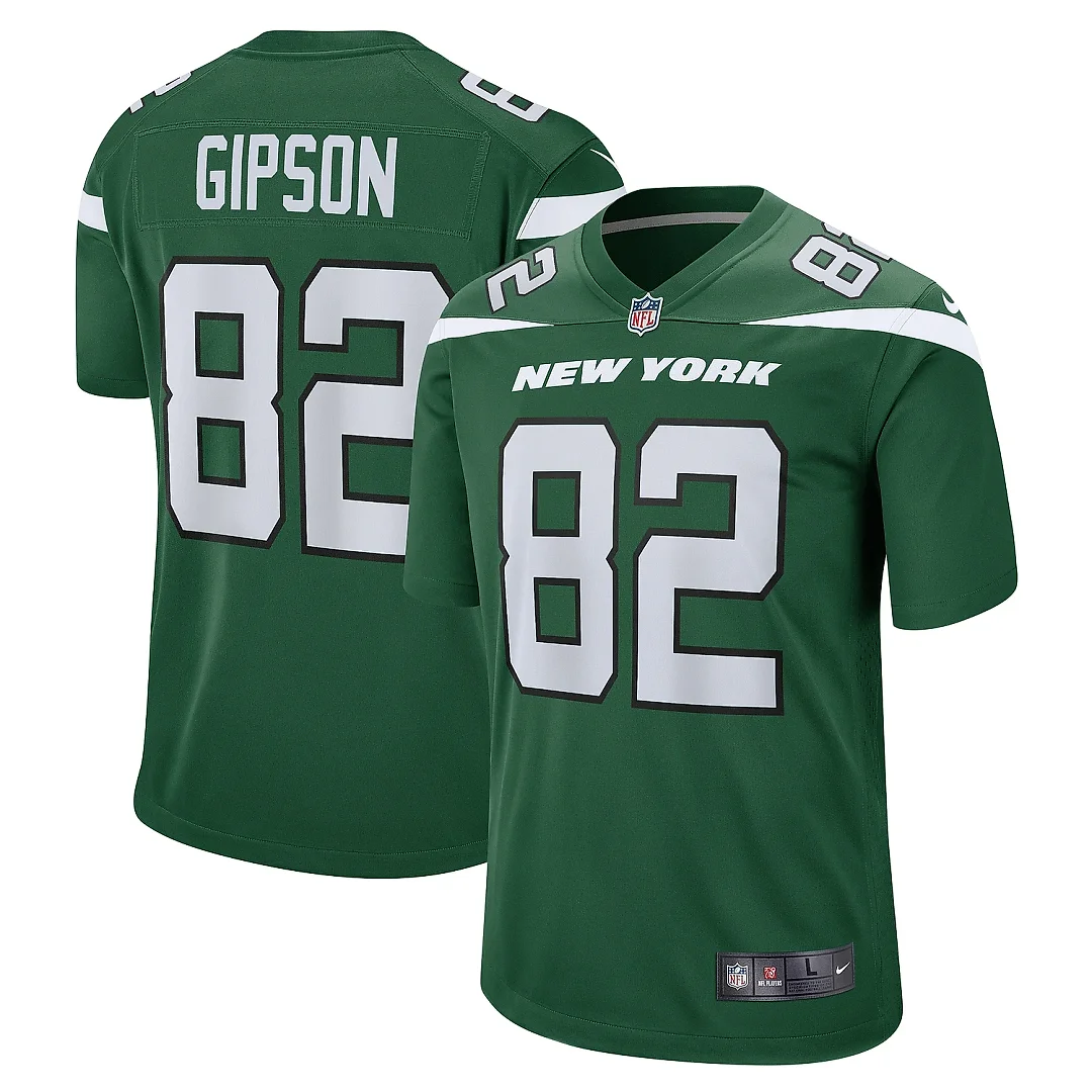 Zennovawear Men's New York Jets Xavier Gipson Gotham Green Team Game Jersey