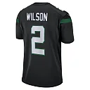 Zennovawear Men's New York Jets Zach Wilson Black Alternate Game Jersey