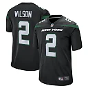 Zennovawear Men's New York Jets Zach Wilson Black Alternate Game Jersey