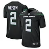 Zennovawear Men's New York Jets Zach Wilson Black Alternate Game Jersey