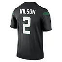 Zennovawear Men's New York Jets Zach Wilson Black Alternate Legend Player Performance Top