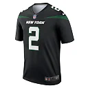 Zennovawear Men's New York Jets Zach Wilson Black Alternate Legend Player Performance Top