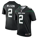 Zennovawear Men's New York Jets Zach Wilson Black Alternate Legend Player Performance Top