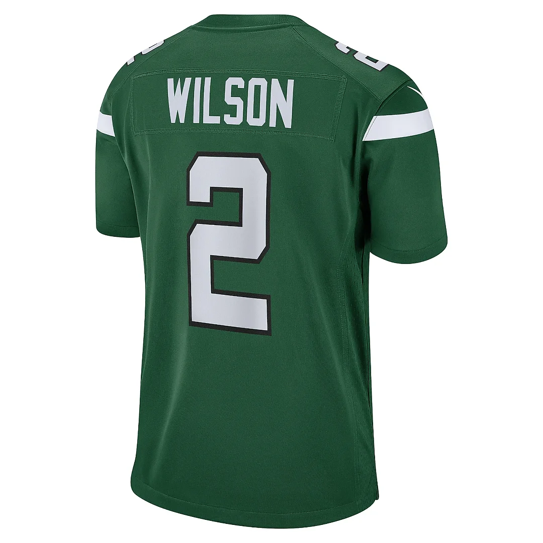 Zennovawear Men's New York Jets Zach Wilson Gotham Green Game Jersey
