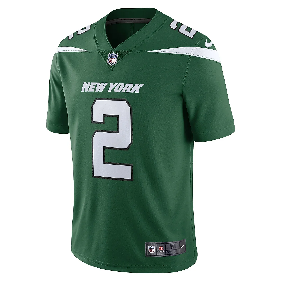 Zennovawear Men's New York Jets Zach Wilson Gotham Green Vapor Limited Jersey