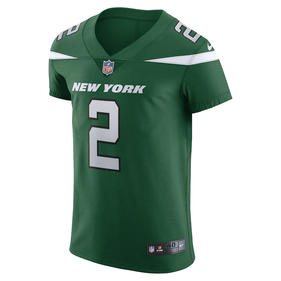 Zennovawear Men's New York Jets Zach Wilson Gotham Green Vapor Elite Jersey