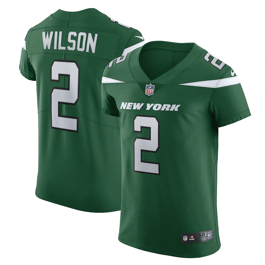 Zennovawear Men's New York Jets Zach Wilson Gotham Green Vapor Elite Jersey