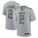 Zennovawear Men's New York Jets Zach Wilson Gray Atmosphere Fashion Game Jersey