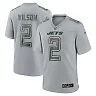 Zennovawear Men's New York Jets Zach Wilson Gray Atmosphere Fashion Game Jersey