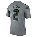 Zennovawear Men's New York Jets Zach Wilson Gray Inverted Legend Player Performance Top
