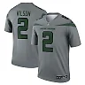 Zennovawear Men's New York Jets Zach Wilson Gray Inverted Legend Player Performance Top