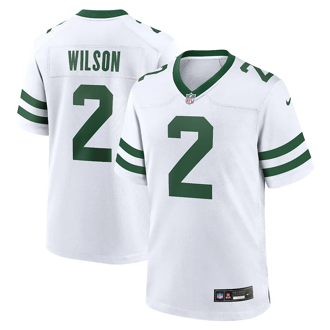 Zennovawear Men's New York Jets Zach Wilson Legacy White Game Jersey