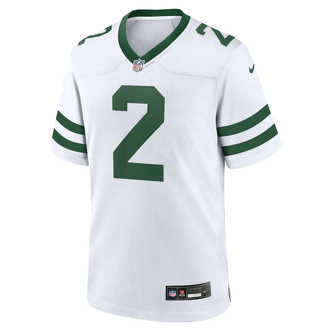 Zennovawear Men's New York Jets Zach Wilson Legacy White Game Jersey