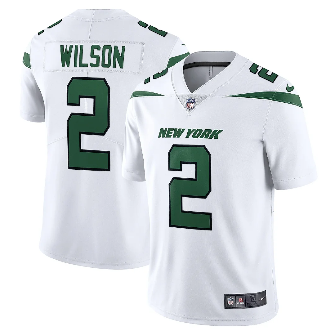 Zennovawear Men's New York Jets Zach Wilson Spotlight White Vapor Limited Jersey
