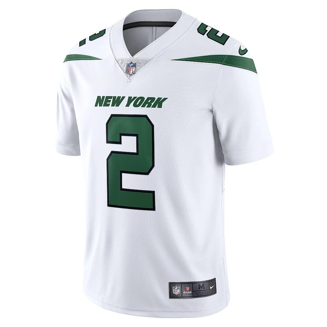 Zennovawear Men's New York Jets Zach Wilson Spotlight White Vapor Limited Jersey