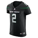Zennovawear Men's New York Jets Zach Wilson Stealth Black Vapor Elite Jersey