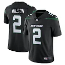 Zennovawear Men's New York Jets Zach Wilson Stealth Black Vapor Limited Jersey