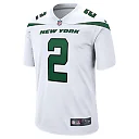 Zennovawear Men's New York Jets Zach Wilson White Game Jersey
