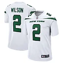 Zennovawear Men's New York Jets Zach Wilson White Game Jersey