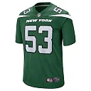 Zennovawear Men's New York Jets Zaire Barnes Gotham Green Game Jersey